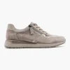 Dames Medicus Taupe Leren Comfort Sneaker