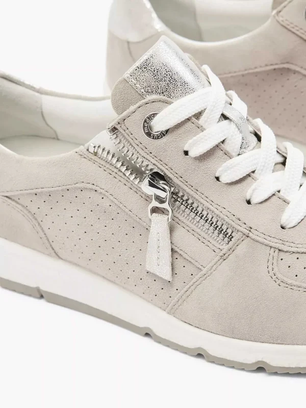 Dames Medicus Taupe Leren Sneaker