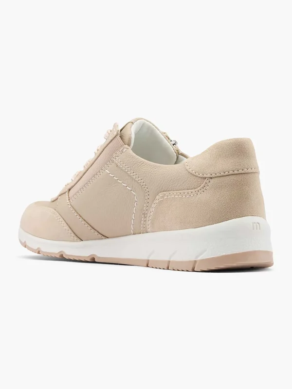Dames Medicus Taupe Leren Sneaker