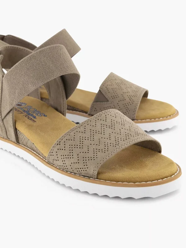 Dames Skechers Taupe Sandaal