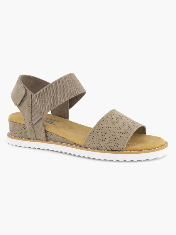 Dames Skechers Taupe Sandaal