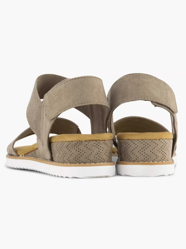 Dames Skechers Taupe Sandaal