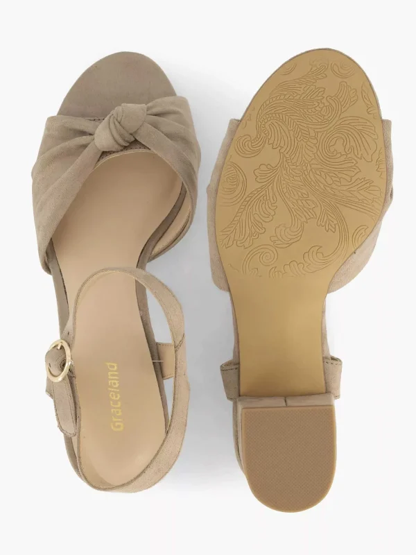 Dames Graceland Taupe Sandalette