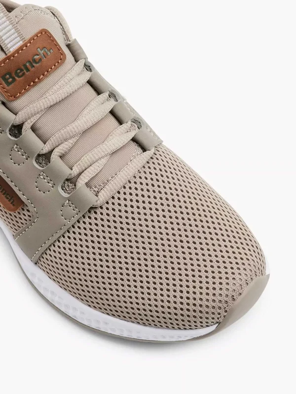 Dames Bench Taupe Sneaker Memory Foam