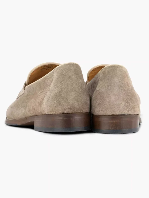 Heren AM SHOE Taupe Suede Instapper
