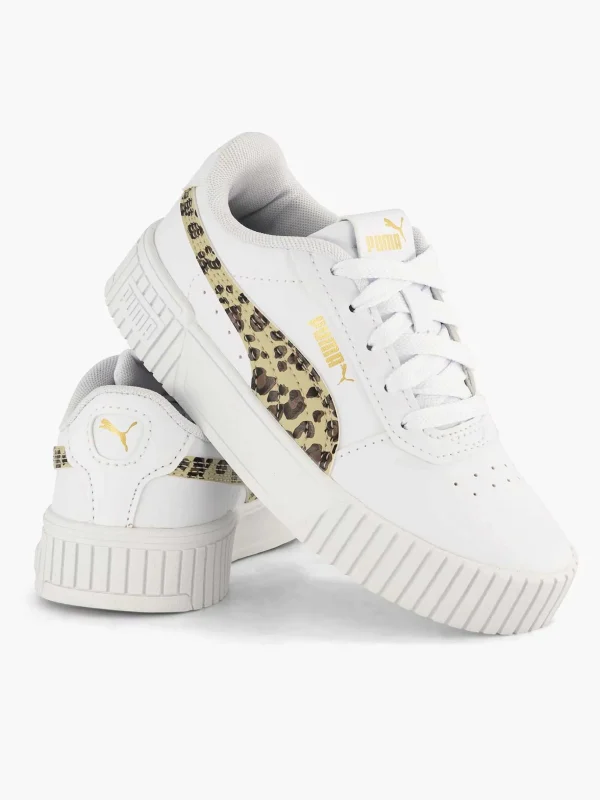 Kinderen Puma Witte Carina 2.0 Animal Update Ps