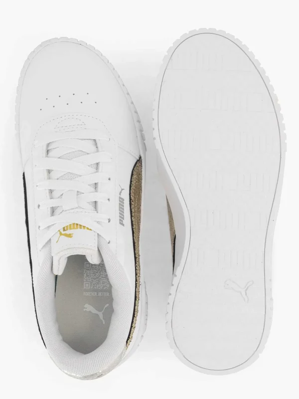 Dames Puma Witte Carina 2.0 Metallic Shine