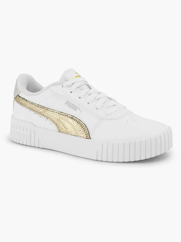 Dames Puma Witte Carina 2.0 Metallic Shine