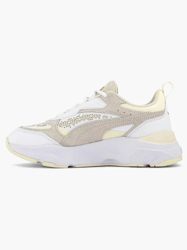 Dames Puma Witte Cassia Laser Cut