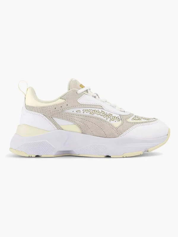 Dames Puma Witte Cassia Laser Cut