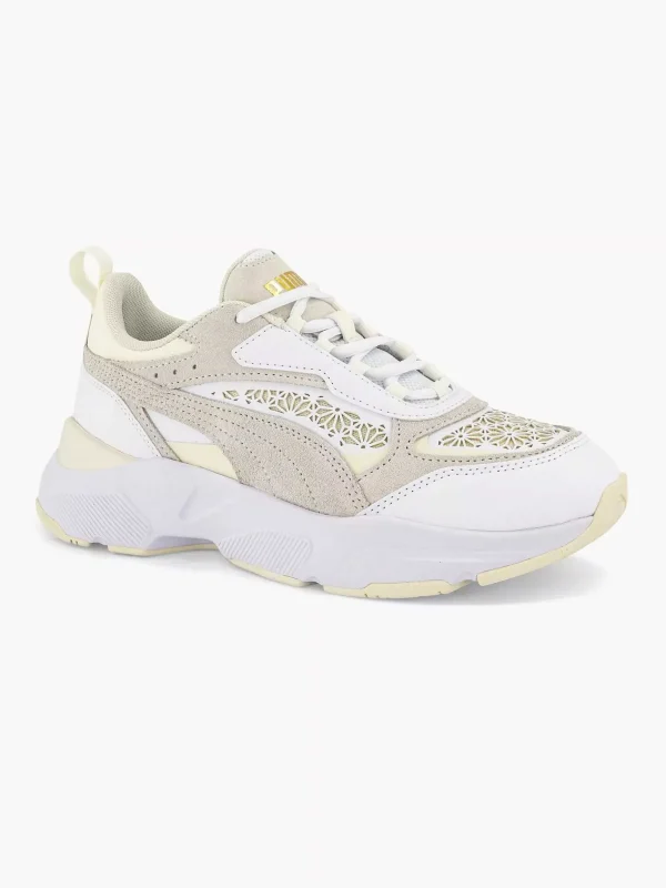 Dames Puma Witte Cassia Laser Cut