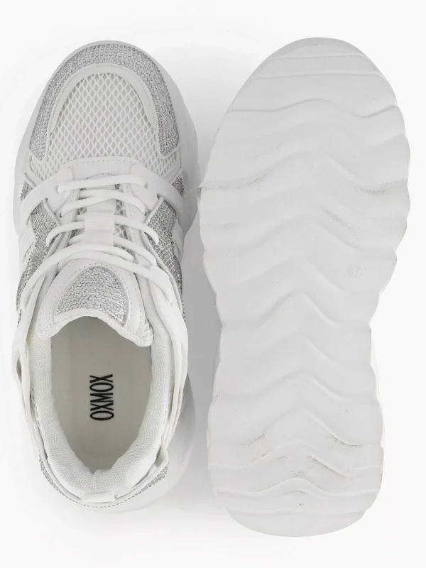 Dames Oxmox Witte Chunky Sneaker