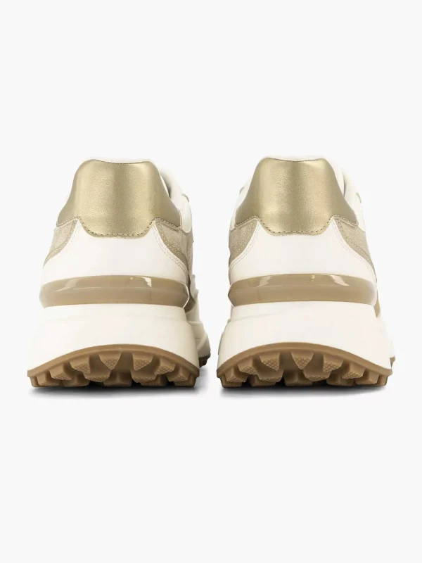 Dames Graceland Witte Chunky Sneaker Glitter
