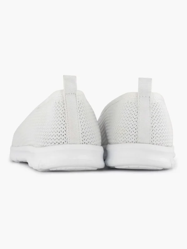 Dames Easy Street Witte Comfort Instapper