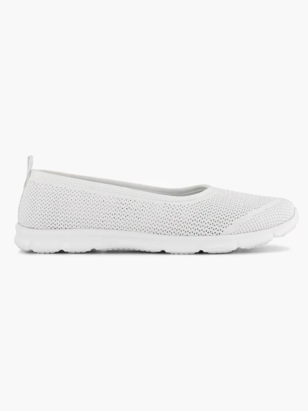Dames Easy Street Witte Comfort Instapper