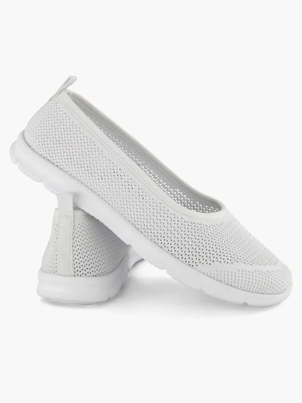 Dames Easy Street Witte Comfort Instapper
