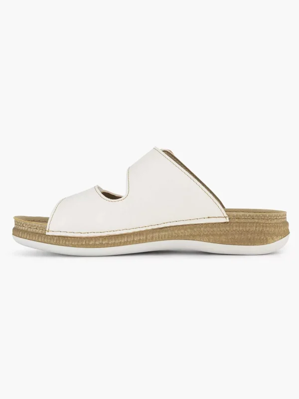 Dames Easy Street Witte Comfort Slipper