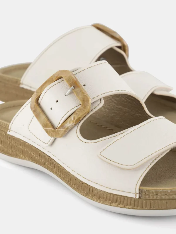 Dames Easy Street Witte Comfort Slipper