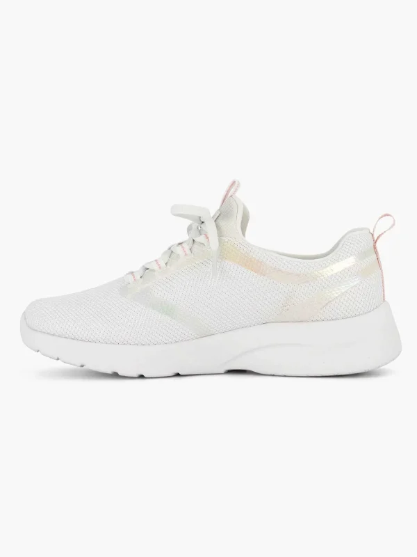 Dames Skechers Witte Dynamight 2.0- Keep Shining