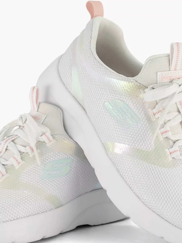 Dames Skechers Witte Dynamight 2.0- Keep Shining