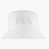 Dames FILA Witte Bucket Hat Mit