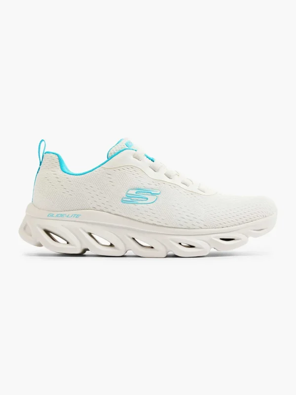 Dames Skechers Witte Glide - Lite- Back Slide