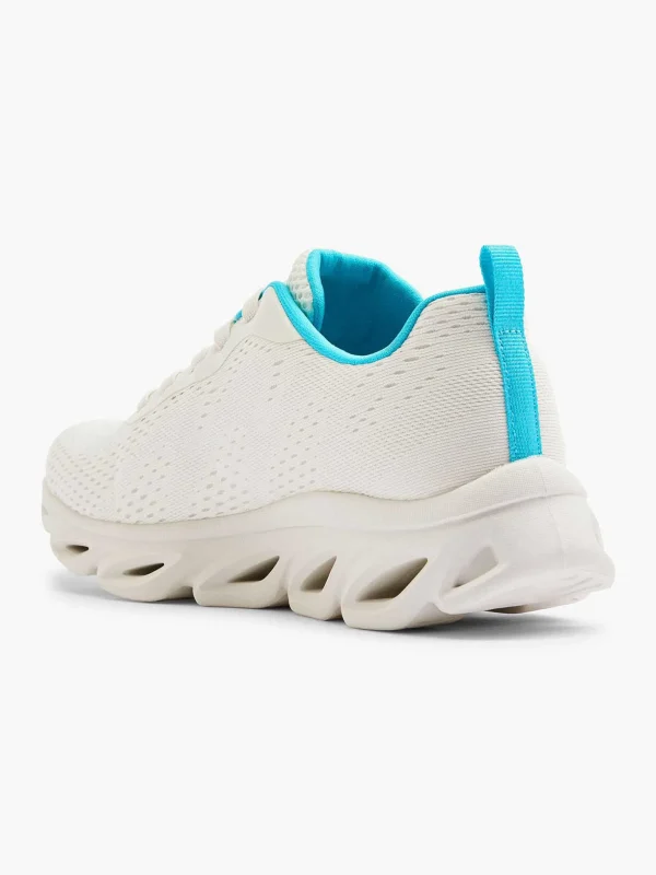 Dames Skechers Witte Glide - Lite- Back Slide