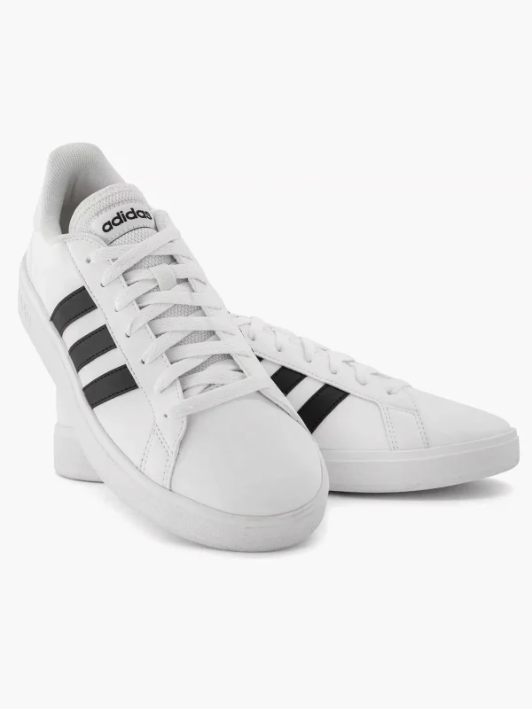 Heren adidas Witte Grand Court Base 2.0