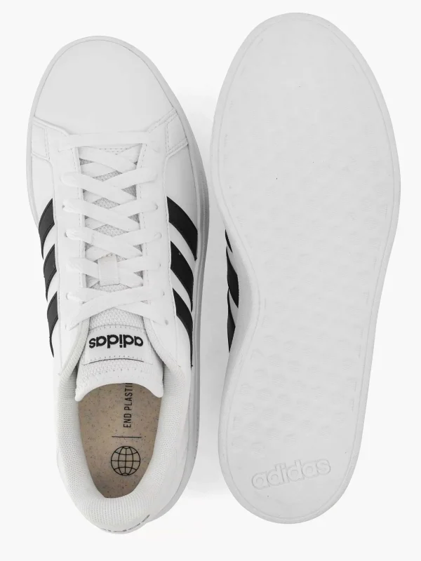 Heren adidas Witte Grand Court Base 2.0