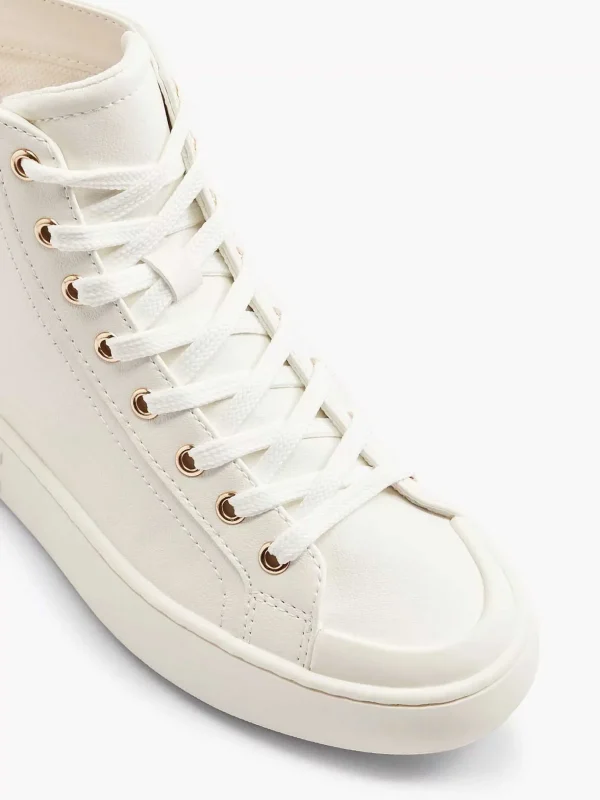 Dames Graceland Witte Hoge Sneaker