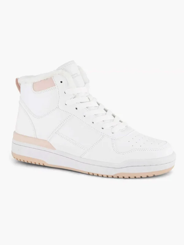 Dames Graceland Witte Hoge Sneaker