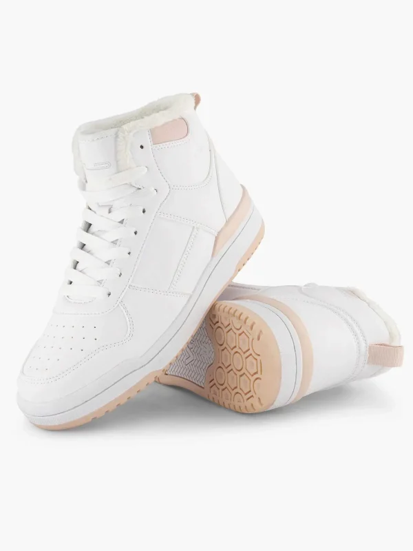 Dames Graceland Witte Hoge Sneaker