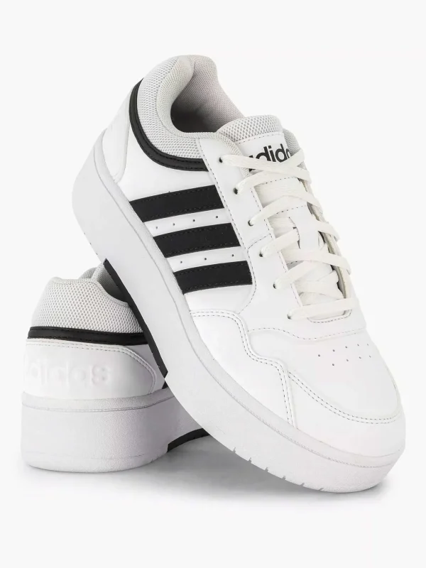 Dames adidas Witte Hoops 3.0 Bold W