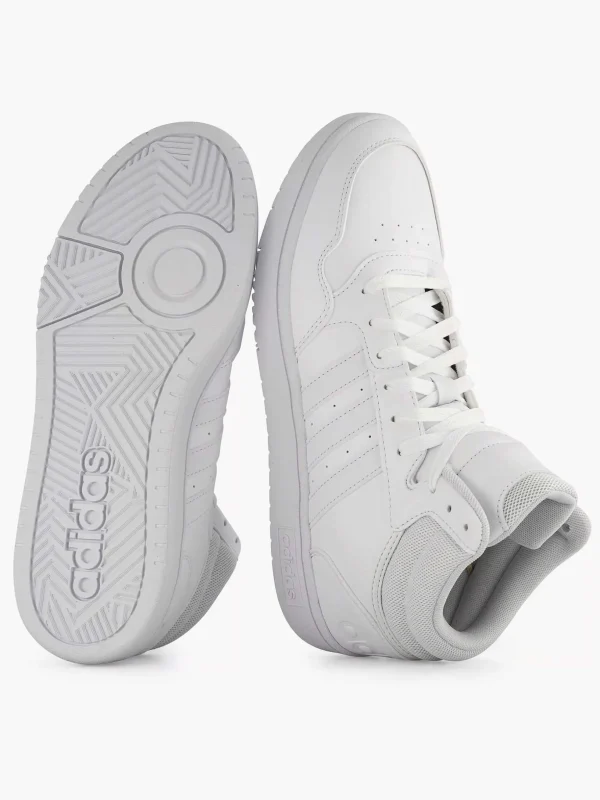 Heren adidas Witte Hoops 3.0 Mid
