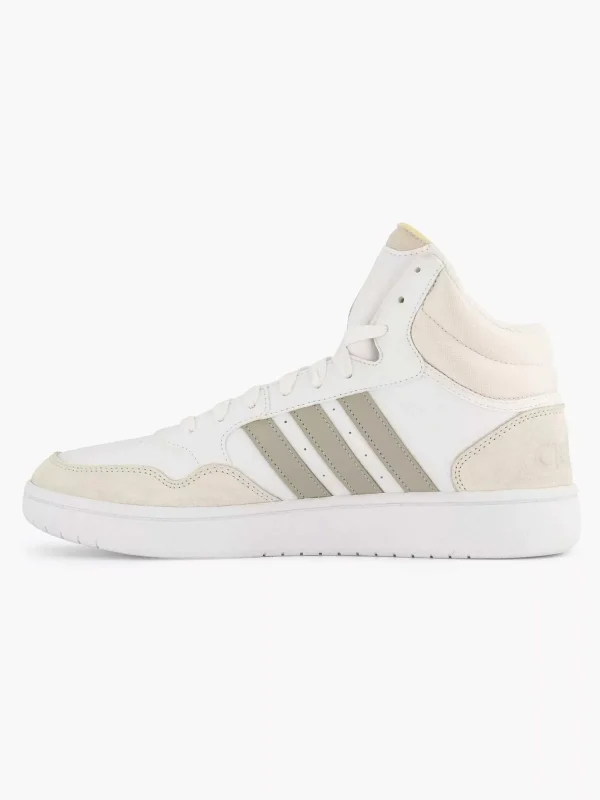 Heren adidas Witte Hoops 3.0 Mid