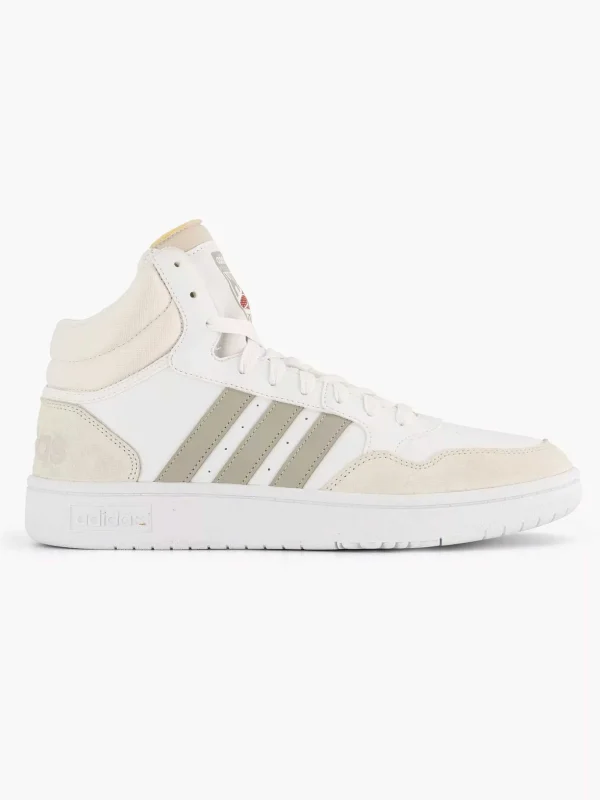 Heren adidas Witte Hoops 3.0 Mid