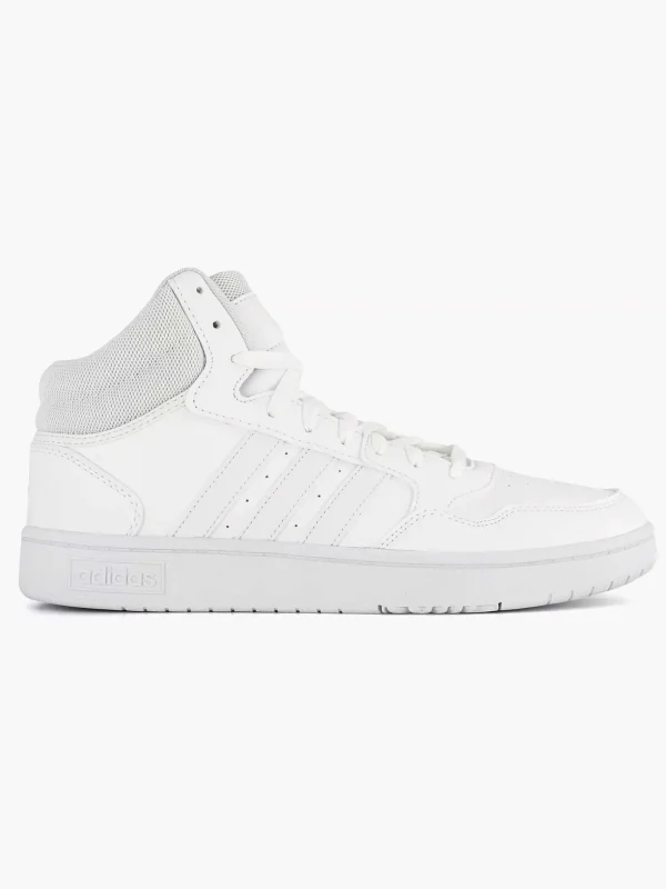 Heren adidas Witte Hoops 3.0 Mid