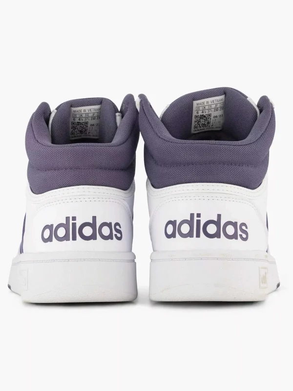 Dames adidas Witte Hoops 3.0 Mid
