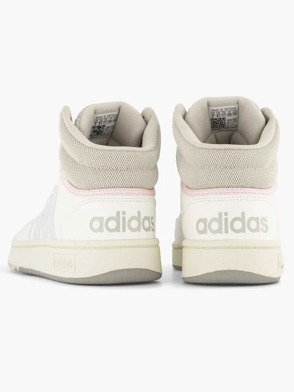 Dames adidas Witte Hoops 3.0 Mid