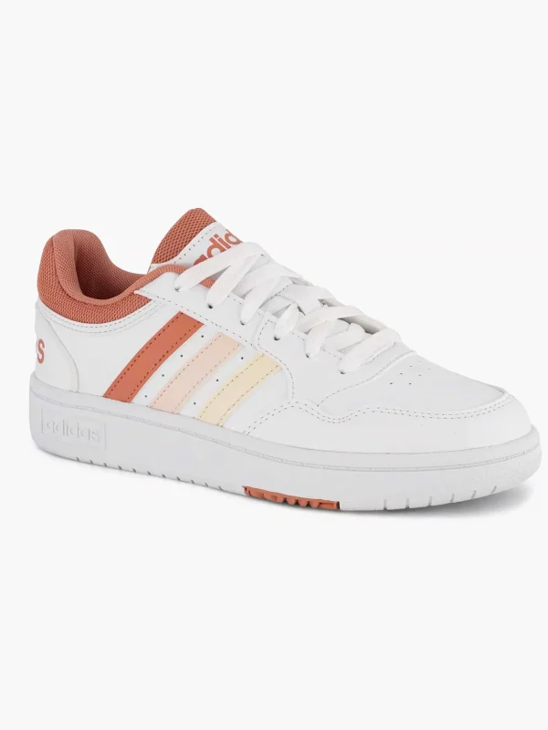 Dames adidas Witte Hoops 3.0 W