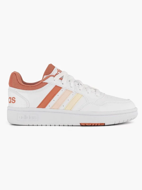 Dames adidas Witte Hoops 3.0 W