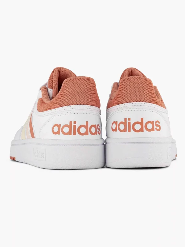 Dames adidas Witte Hoops 3.0 W