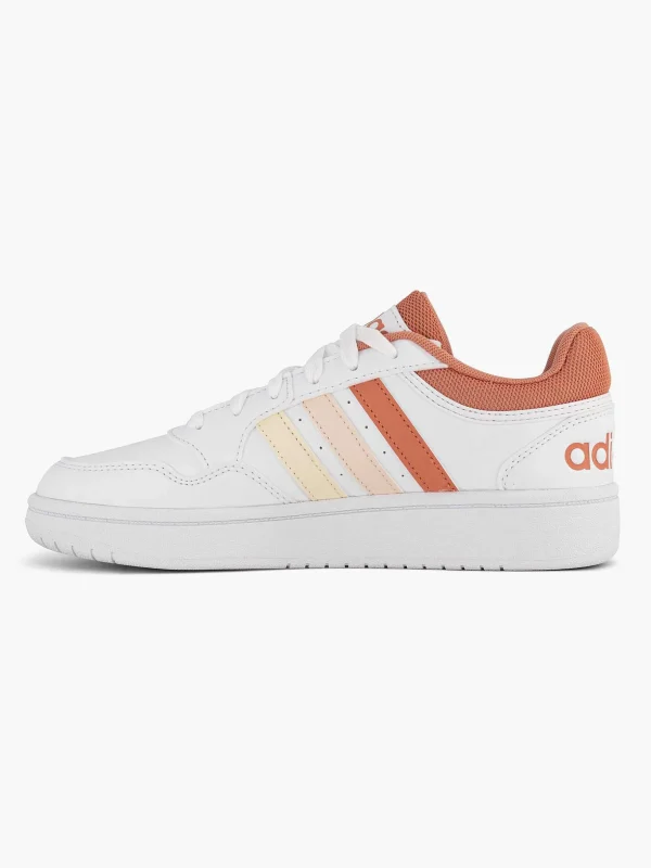 Dames adidas Witte Hoops 3.0 W