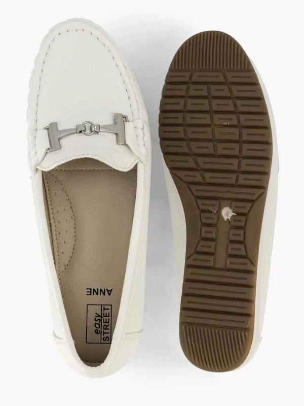 Dames Easy Street Witte Instapper Sierketting