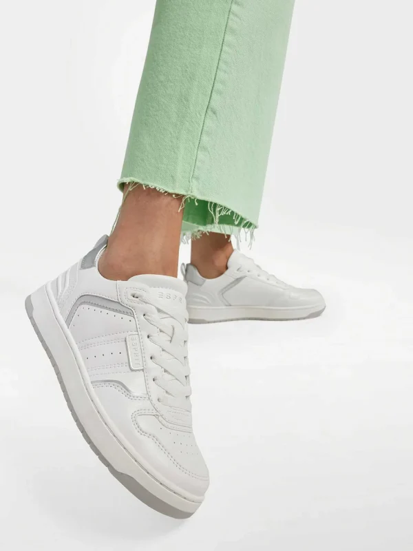 Dames Esprit Witte Lage Sneaker