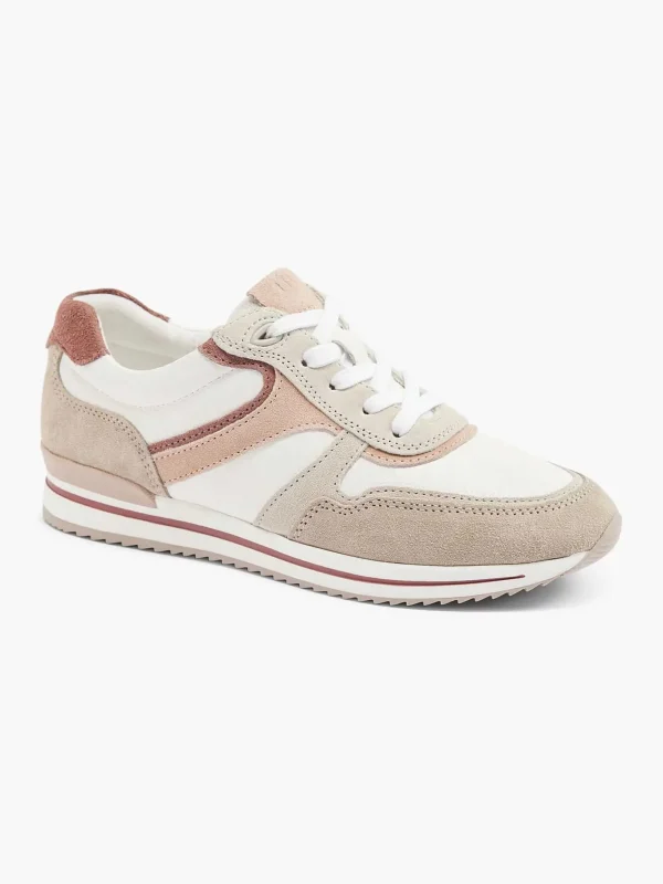 Dames Medicus Witte Leren Comfort Sneaker