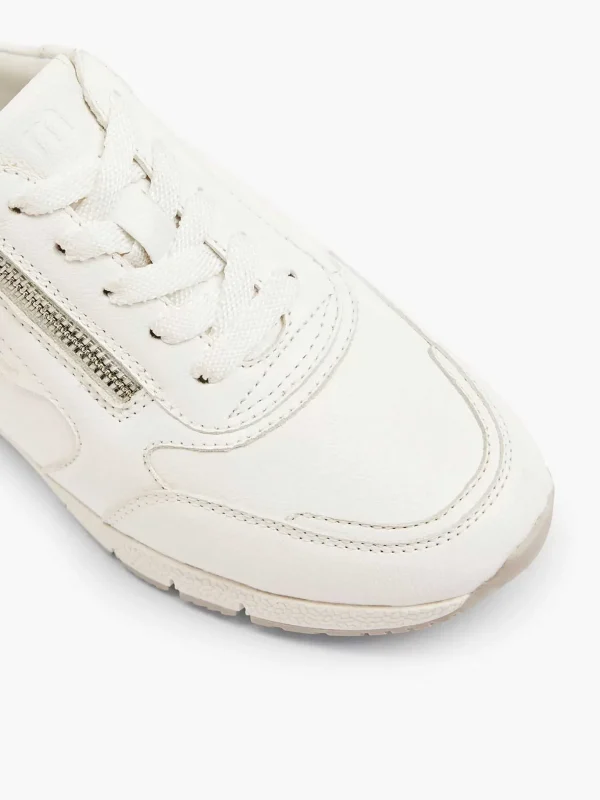 Dames Medicus Witte Leren Comfort Sneaker