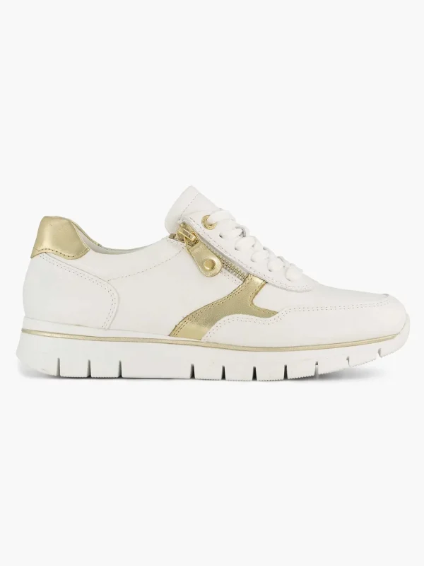 Dames Medicus Witte Leren Comfort Sneaker