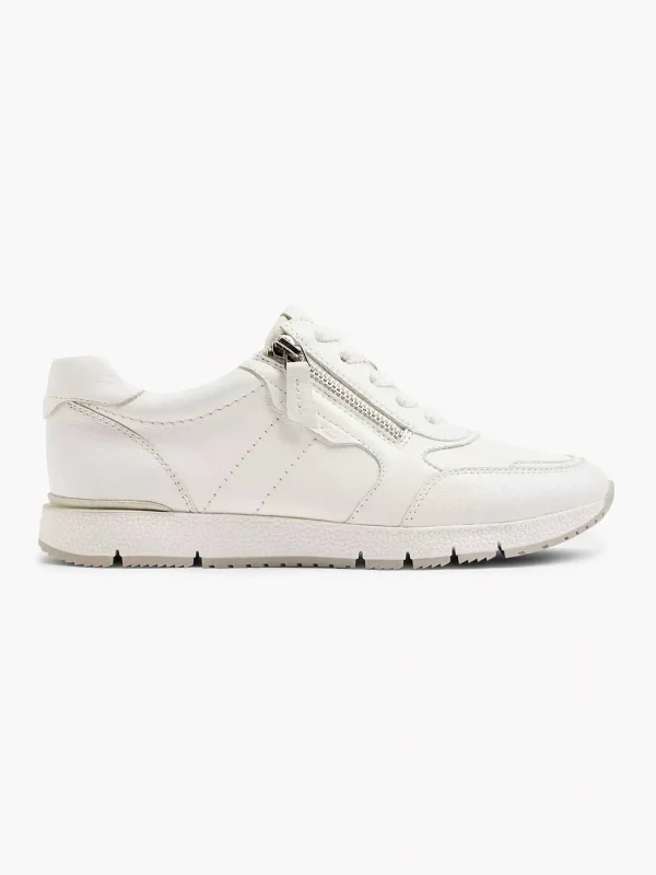 Dames Medicus Witte Leren Comfort Sneaker