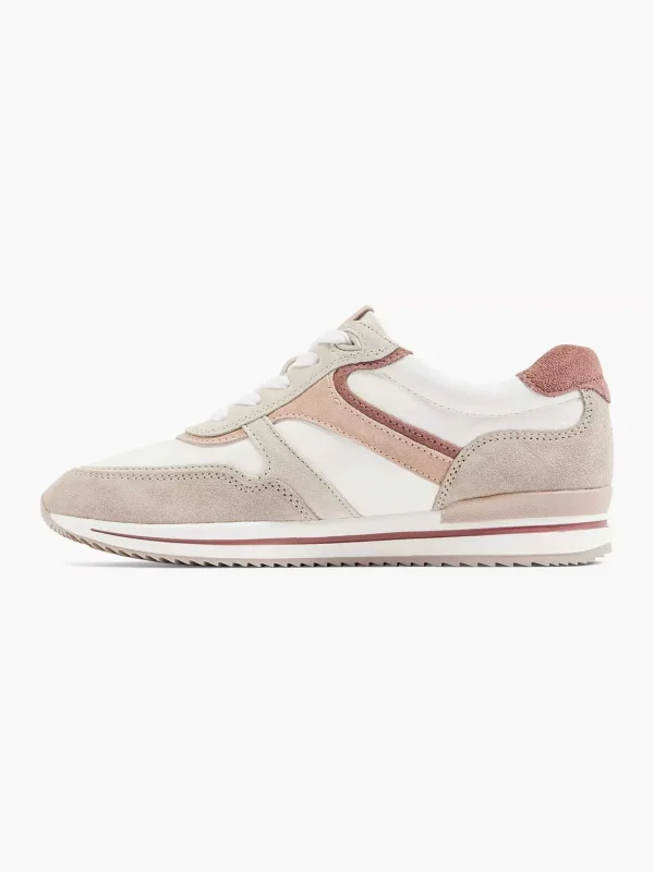 Dames Medicus Witte Leren Comfort Sneaker